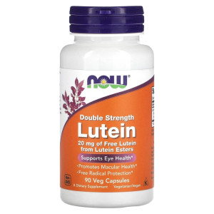 NOW, Lutein 20 мг, 90 капс (90 порций)