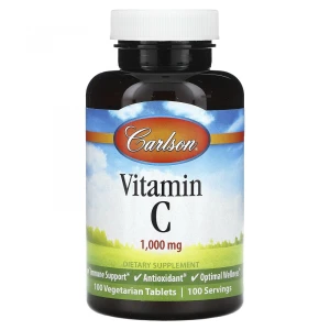 Carlson, Vitamin C 1000 mg, 100 табл
