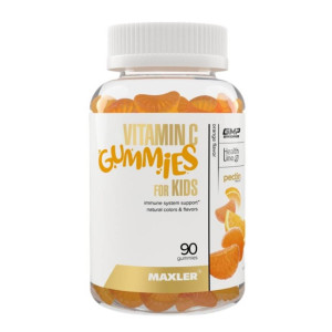 MAXLER, Vitamin C Gummies For Kids, 60 капс, вкус