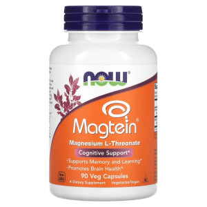 NOW, Magtein, 90 капс (30 порций)