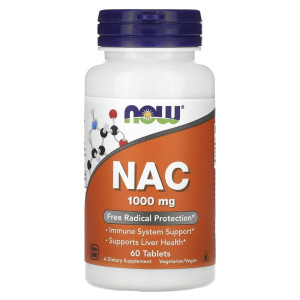 NOW, NAC, 1000 мг