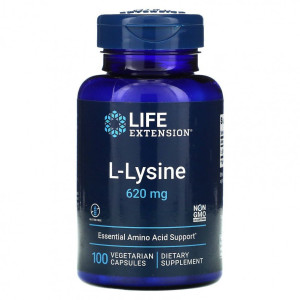 Life Extension, L-Lysine, 620 мг, 100 капс (100 порций)