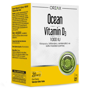 Orzax Ocean, Vitamin D3 400 iu, 20 мл (130 порций)