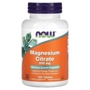 NOW, Magnesium Citrate 200 мг