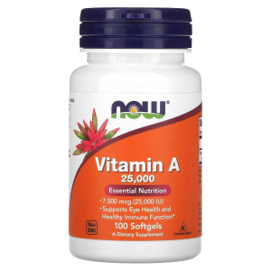 NOW, Vitamin A 25000