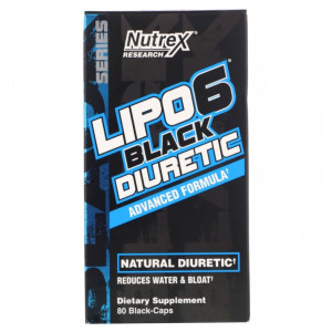 Nutrex, Lipo-6 Black Diuretic, 80 ΠΊΠ°ΠΏΡ (20 ΠΏΠΎΡΡΠΈΠΉ)