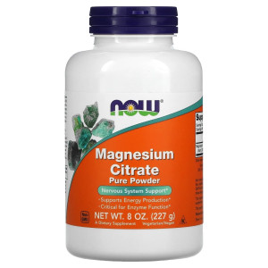 NOW, Magnesium Citrate, 227 г (76 порций)