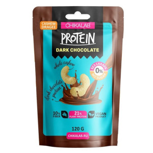 CHIKALAB, Кешью в темном шоколаде, 120 г