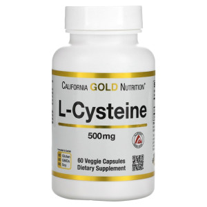 California Gold Nutrition, L-Cysteine 500 mg, 60 капс