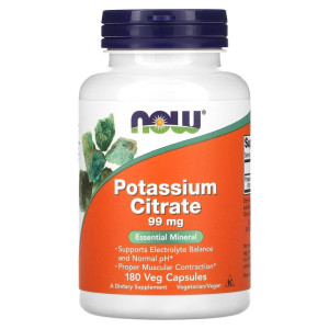 NOW, Potassium Citrate, 180 капс (180 порций)