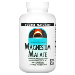 Source Naturals, Magnesium Malate, 200 капс (33 порции)