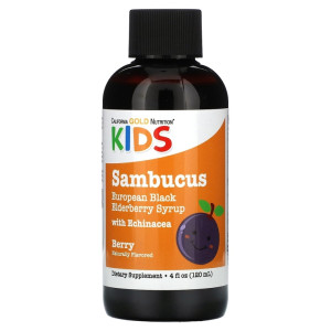 California GOLD Nutrition, Kids Sambucus, 120 мл (12 порций)