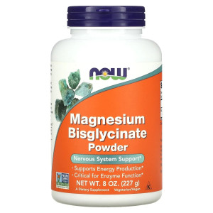 NOW, Magnesium Bisglycinate, 227 г (91 порция)
