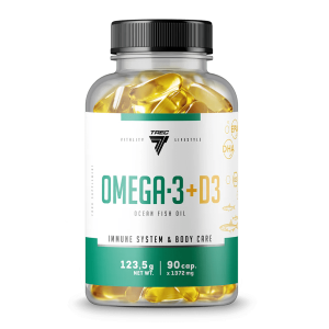 Trec Nutrition, Omega-3 + D3, 90 капс (90 порций)