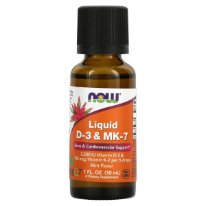 NOW, Liquid D3 & MK-7, 30 мл (163 порции)