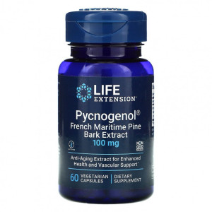 Life Extension, Pycnogenol, 100 мг, 60 капс (60 порций)