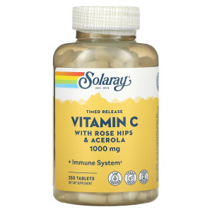 Solaray, Vitamin C + Immune System 1000 мг, 250 табл (250 порций)