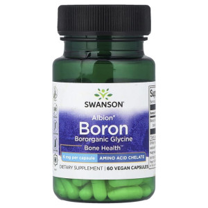 Swanson, Albion Boron Bororganic Glycine 6 мг, 60 капс