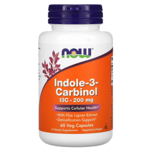 NOW, Indole-3-Carbinol, 200 мг, 60 капс (60 порций)