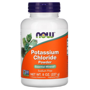 NOW, Potassium Chloride Powder, 227 г (324 порции)