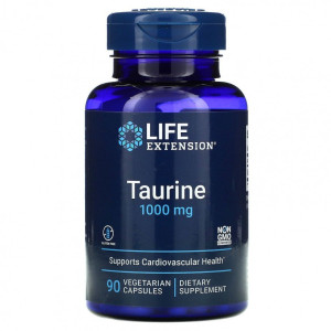 Life Extension, Taurine, 1000 мг, 90 капс (90 порций)