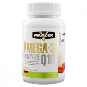 MAXLER, Omega 3 + Coenzyme Q10, 60 капс (60 порций)