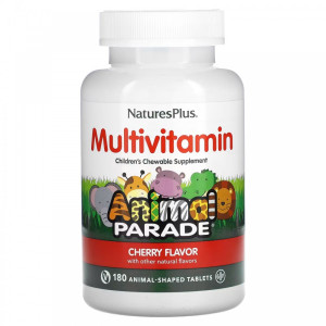 Natures Plus, Animal Parade, Children's Multi-Vitamin, 180 табл (90 порций)