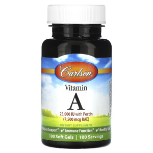 Carlson, Vitamin A 2500, 100 табл (100 порций)