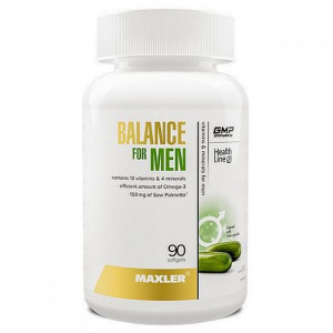 MAXLER, Balance For Men, 90 капс (90 порций)