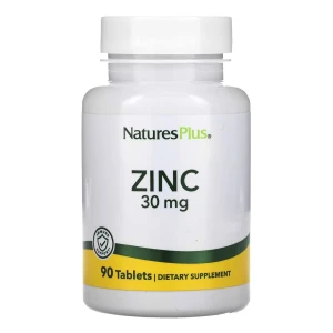 Natures Plus, Zinc 30 мг, 90 табл (90 порций)