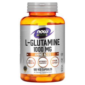 NOW, L-Glutamine, 1000 мг, 120 капс (120 порций)