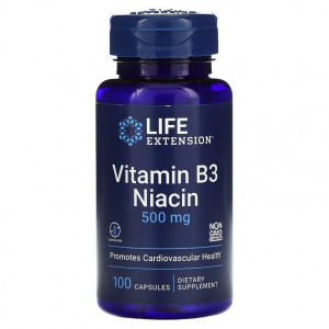 Life Extension, B-3, 500 мг, 100 капс (100 порций)