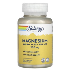 Solaray, Magnesium, 200 мг, 100 капс (100 порций)