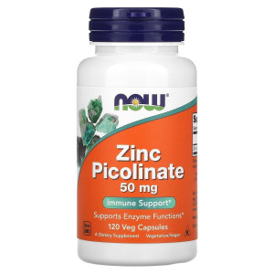 NOW, Zinc Picolinate, 50 мг