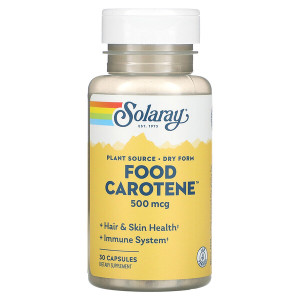 Solaray, Food Carotene, 30 капс (30 порций)