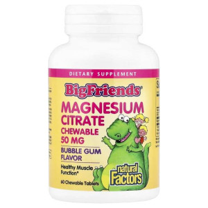 Natural Factors, BFriends Kids Mag Citrate, 60 жев табл (60 порций)