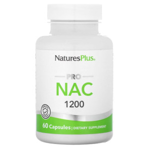 Natures Plus, NAC 1200 мг, 60 капс (30 порций)