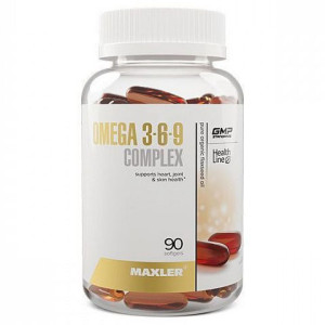 MAXLER, Omega 3-6-9 Complex, 90 капс (90 порций)