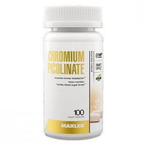 MAXLER, Chromium Picolinate, 250 мкг, 100 капс (100 порций)