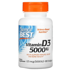 Doctor's Best, Vitamin D3, 5000