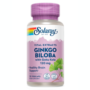 Solaray, Ginkgo Biloba with Gotu Kola 120 мг, 30 капс (30 порций)