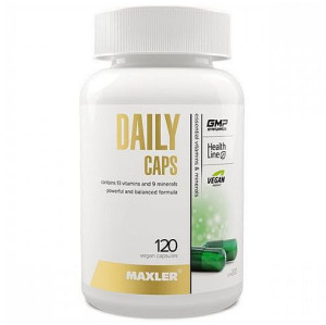 MAXLER, Daily Caps, 120 капс (60 порций)