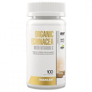 MAXLER, Organic Echinacea with Vitamin C, 100 капс (50 порций)