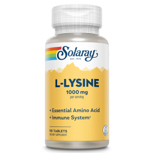 Solaray, L-Lysine 1000 мг, 90 табл (30 порций)