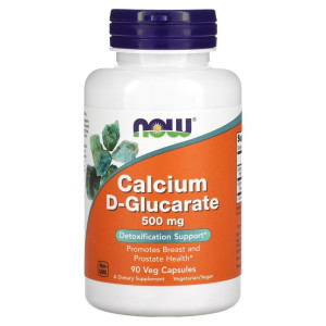 NOW, Calcium D-Glucorate 500 мг, 90 капс (90 порций)