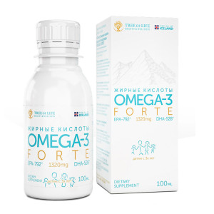 TREE OF LIFE, Omega-3 FORTE, 100 мл (60 порций)