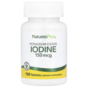 Natures Plus, Potassium iodine, 150 мг, 100 табл (100 порций)