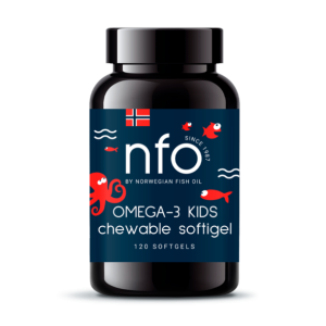 NFO, Kids Omega-3 with Vitamin D, 120 жев капс (30 порций)