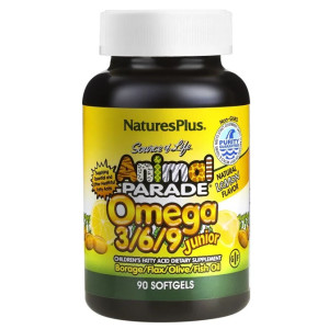 Natures Plus, Animal Parade, Omega 3-6-9, 90 капс (45 порций)