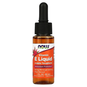 NOW, Vitamin E, 30 мл (150 порций)